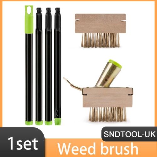 1pc 2-in-1 Weeder Brush Crevice Weeding Tool Ergonomic Manual Weed Removal Brush