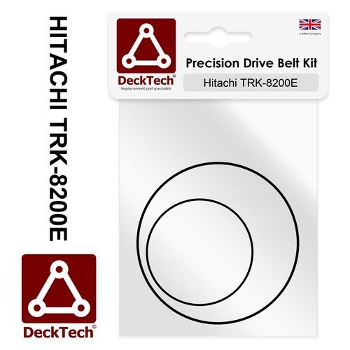 DeckTech™ Replacement Belts for Hitachi Cassette Recorder TRK-8200E TRK8200E