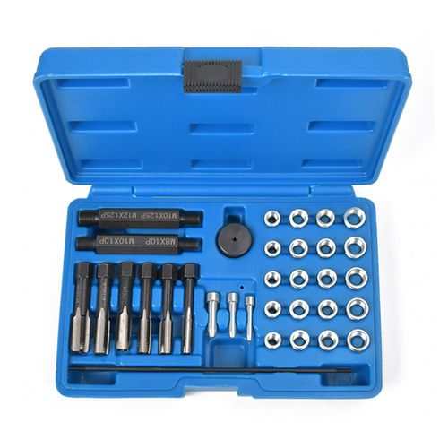 Glow Plug Tool Thread Repair Kit Re Thread Re Tap Replace Heater Plugs Cylinder — image 2
