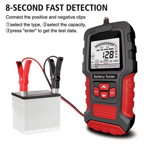 12V 24V Car Battery Tester LCD Load Analyzer Cranking Charging Diagnostic Tool — image 6