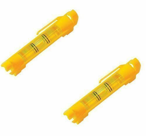 Builders Line Spirit Level Hanging Brick Laying with Pocket Clip - 75mm 3" - 2pk