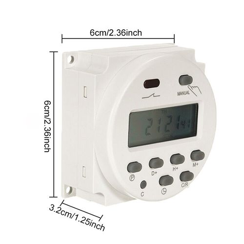 AC220V 240V Digital Programmable Timer Switch LCD Weekly Electronic Time Switch — image 4