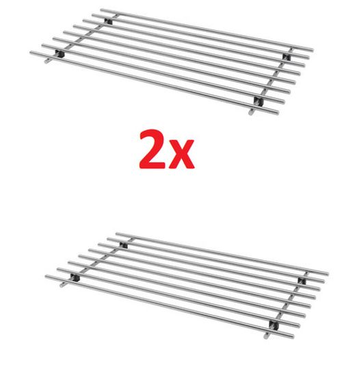 2x IKEA LÄMPLIG Kitchen Trivet Hot Pot Pan Stand Heat Resist Steel Rack 50x28cm