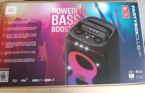 JBL PartyBox Club 120 Portable Bluetooth Speaker – Black – Opened Box – Complete — image 1