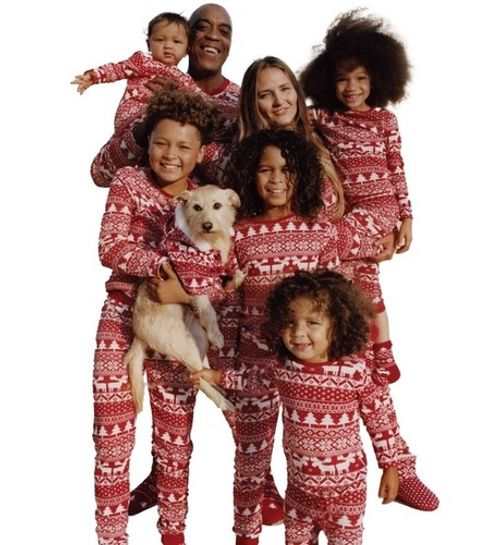 UK Family Matching Christmas Pyjamas Adult Kids Xmas Nightwear Pajamas Pjs Set