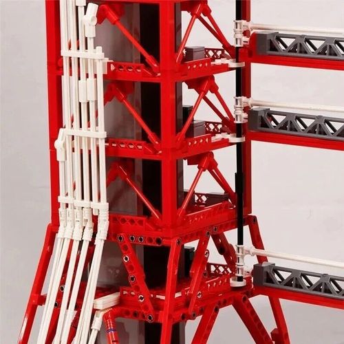 Modubrix Mocs Building Blocks Saturn-V Launch Umbilical Tower Set Bricks Toy Kit — image 14