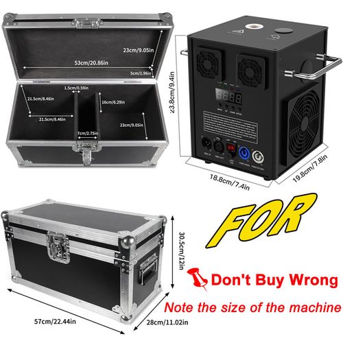 2PCS 700W Cold Spark Machine Stage Effect DMX Firework DJ Event Wedding W/Case — image 2