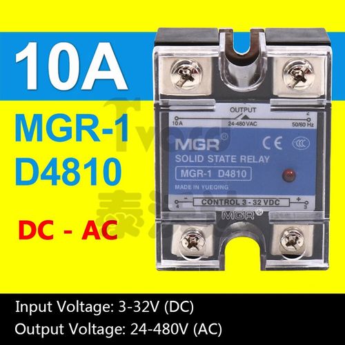 Single-phase DC-AC Solid State Relays SSR 10-150 amp, Input 3-32V Output 24-480V — image 1
