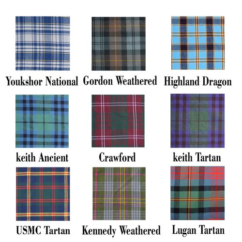 Scottish Men's Grey Wool Argyle Jacket kilt outfit 9 Items Wedding kilt set — image 5