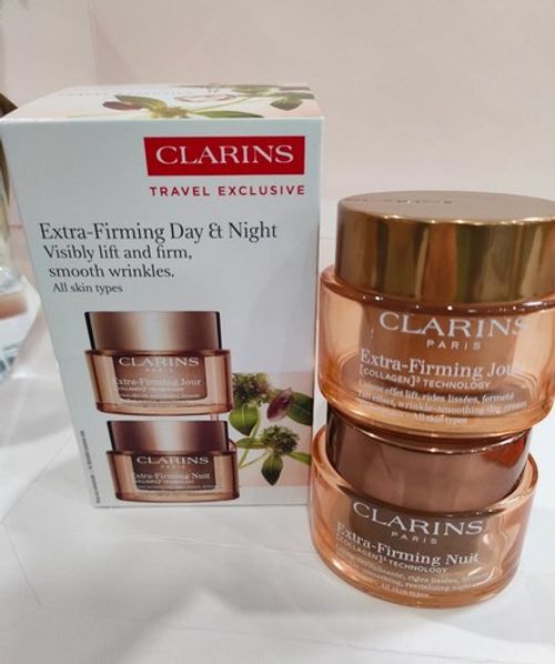 2x50ml Clarins Extra Firming Day Night Cream – [COLLAGEN]³ Firming Duo