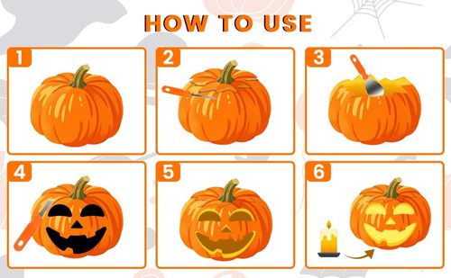 Halloween Pumpkin Carving Stencil Tool DIY Garden Sculpting Decor Party Kit Set — image 12