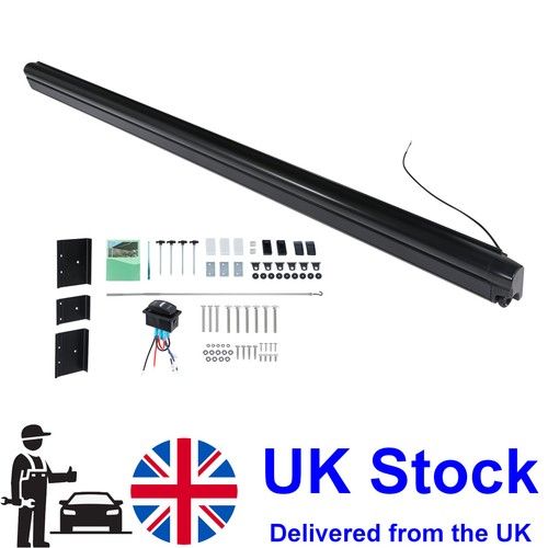 Electric Awning Wind Roll Out Sun Canopy Campervan Motorhome Van RV W/ Switch UK