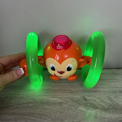 Bright Starts Roll & Glow Monkey Musical Crawling Baby Toy Lights Tested — image 1