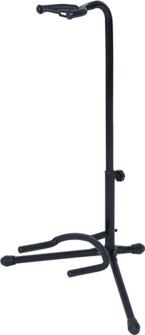 Gorilla Single Adjustable Folding Universal Guitar Stand With Neck Support Black