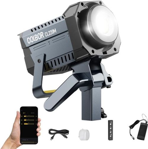 Video Light, COLBOR CL220M Lite 220W Continuous Lighting 5600K Daylight CRI96+ 