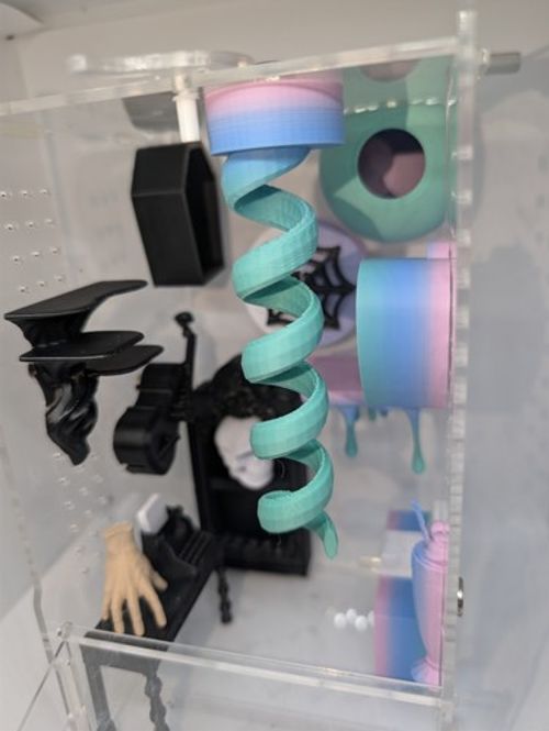 3d Printed Wednesday And Enid theme Jumping Spider Decor Accessories