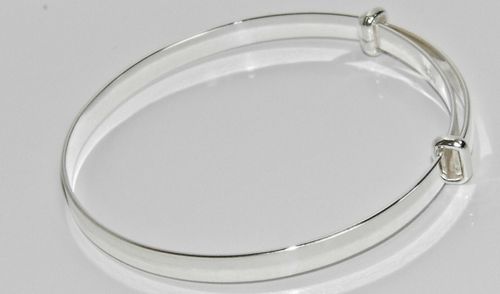 Sterling Silver Expanding Baby Bangle - Christening Gift - NEW - Gift Boxed — image 8