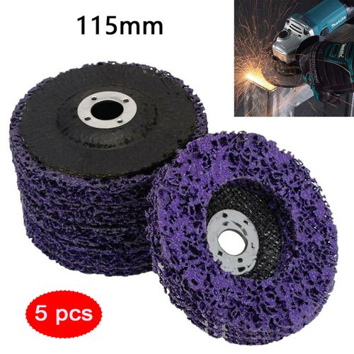 5-100PCS 115mm Poly Strip Wheel Discs Paint Rust Remove Abrasive Angle Grinder — image 6