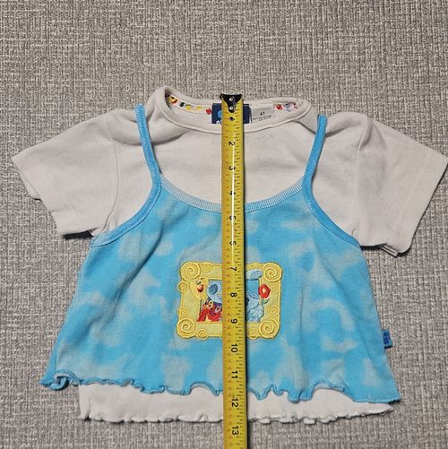 VINTAGE 2000 Blues Clues 2pc Kids Outfit Set Girls Sz 4T Embroidered Nickelodeon — image 3