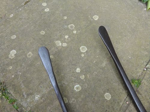 Vintage Garden T Handle 2 Prong Clay Fork . YARDLEY ELEPHANT  "wontbuckle" brand — image 2