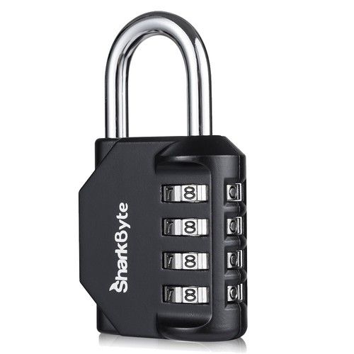 4-Dial Combination Weatherproof Outdoor Padlock Locker Gate Shed HEAVY DUTY Lock