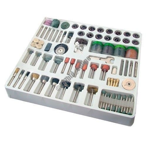 216 PC MINI ROTARY POWER DRILL HOBBY TOOL ACCESSORY KIT FITS DREMEL MULTI TOOLS