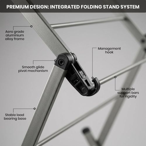 Over Door Clothes Airer Utility Caravan Towel Clothes Drying Rack Hanger Compact — image 15