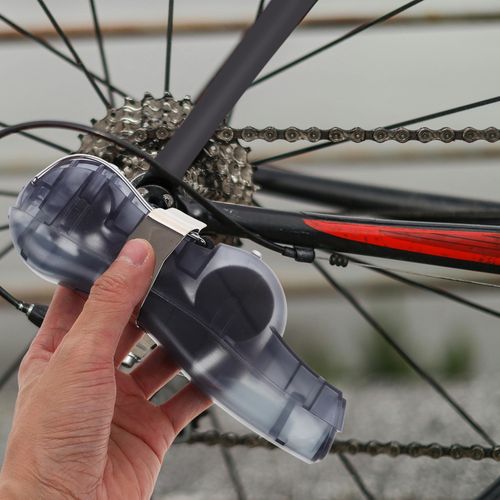 Bike Chain Cleaner Device Durable Plastic Reusable Tool Dark Grey for Motorcycle — image 11