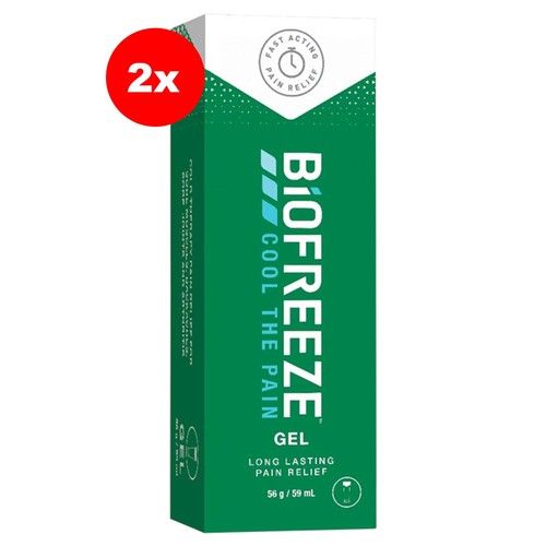 Biofreeze Pain Relief Cooling Gel Muscle & Joint Relief 59ml (2 Pack)