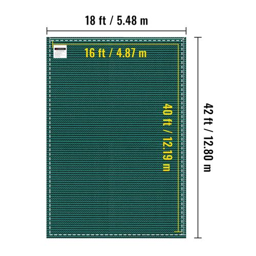 Winter Debirs Cover Inground Safty Pool Cover Fits 16x40FT Swimming Pool — image 8