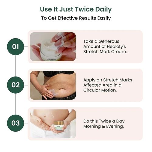 Healofy Naturals Stretch Marks Cream For Hydrates Skin 100gm
