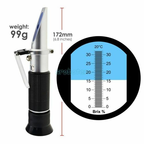 0-32% Brix Refractometer Sugar Concentration Tester For Fruit Vegetables Juice — image 1