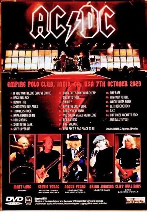 AC/DC / CALIFORNIA 2023 1xDVD — image 2