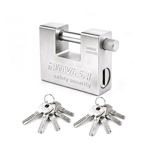 94mm Heavy Duty Padlock High Security Shipping Container Chain Pad Lock &10 Keys
