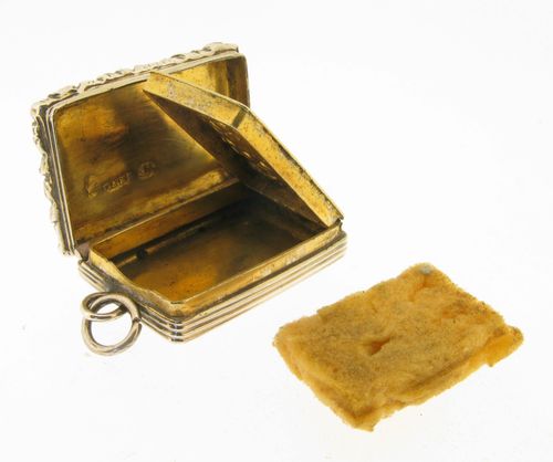 Georgian Solid Sterling Silver Vinaigrette Bir 1832 Clark & Smith — image 7