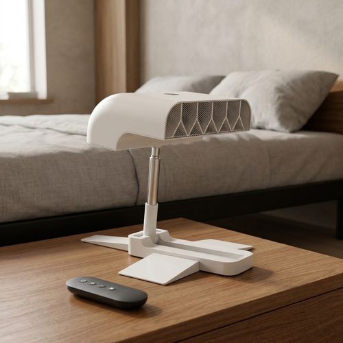 5-Speed Under-Sheet Airflow Fan Remote Control 16hr Timer Adjustable Height — image 7