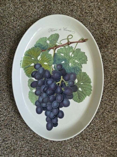 PORTMEIRION POMONA RAISIN de CARMES (GRAPE) oval PLATTER MINT EXTREMELY RARE