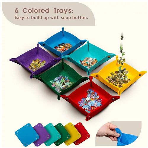 1000PCS Puzzle Board Tilting Portable Lightweight Felt Jigsaw with Protector UK — image 4