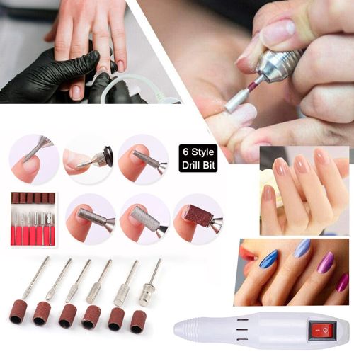 Electric Nail Art File Drill Machine Professional Manicure Pedicure False Set UK — image 3