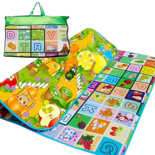 Kids Crawling 2 Sided Play Mat Educational Game Soft Foam Picnic Baby 200X180cm — image 1