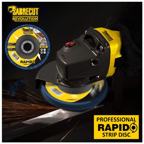5 x SabreCut 115mm 4.5" Poly Strip Wheel Discs Paint Rust Removal for Grinders — image 3