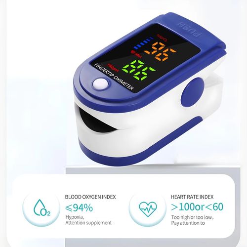 Finger Pulse Oximeter Blood Oxygen Saturation Meter SpO2 Heart Rate Monitor UK — image 5