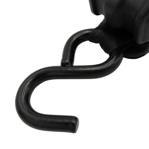 Retractable Ratchet Straps 3M (Lashing Tie Down Auto Trailer S Hook Cargo) — image 3