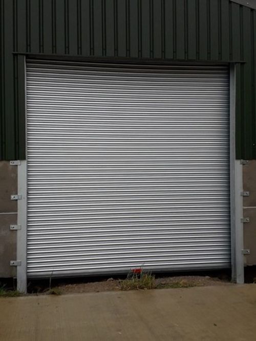 roller shutter door tube motor operated 1ph  3000 x 3000 Galv  £685+ vat
