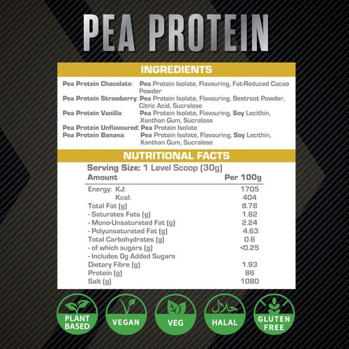 XCelerate Nutrition Pea Protein Powder 1kg/2kg/5kg Pure Vegan Pea Protein Powder — image 7