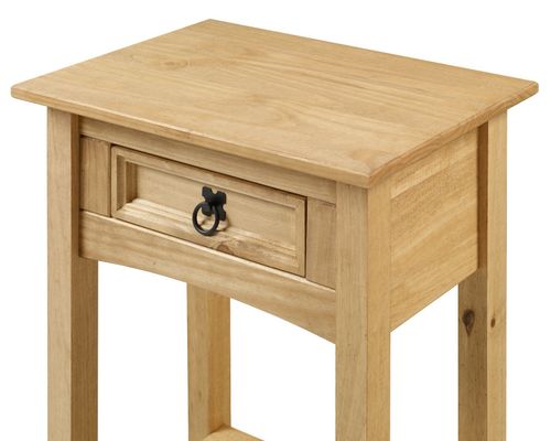 Corona Console Table 1 Drawer Mexican Solid Wood Pine Wooden Hallway Stand Table — image 4