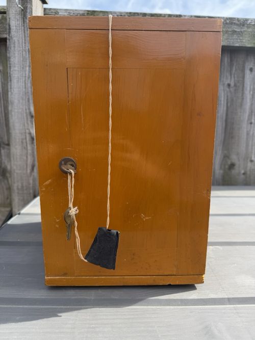 Vintage Chinese Laboratory Microscope in Locking Wooden Case w/ Slides — image 8