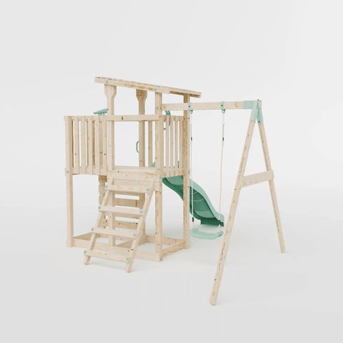 Extended Climbing Frame With Single Swing - Hawthorne Haven I Waltons — image 3