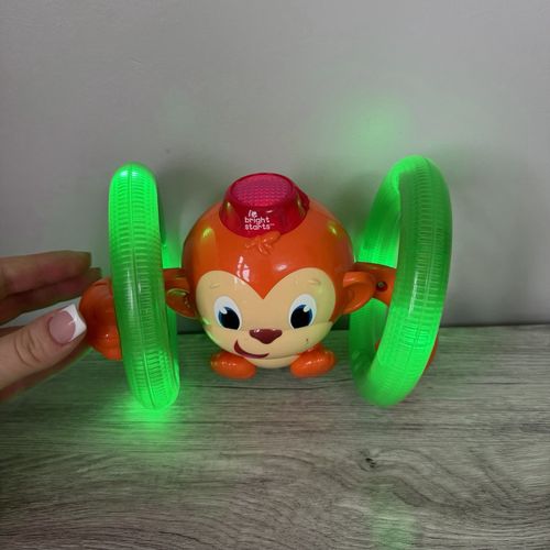 Bright Starts Roll & Glow Monkey Musical Crawling Baby Toy Lights Tested — image 2