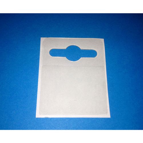 100 Self Adhesive Large 42mm x 52mm Hang Tab, Euro, Slot ,Hook, Hanging Tads   — image 4